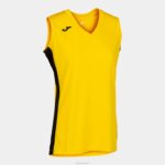 Joma 82P4R2357 أصفر أسود تي شيرت بلا أكمام كانشا ​​الثالث نحيف