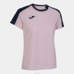Joma 82P4R2374 الوردي الأزرق الداكن قميص البطولة البيئية قصيرة الأكمام نحيف