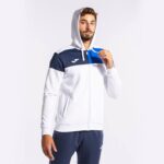 Joma 82P4R238 الأبيض الأزرق الملكي الأزرق الداكن طاقم سترة مقنعين v رجال - Image 3