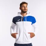 Joma 82P4R238 الأبيض الأزرق الملكي الأزرق الداكن طاقم سترة مقنعين v رجال - Image 10