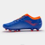 Joma 82P4R2408 الأزرق الملكي البرتقالي الفلوريسنت حذاء كرة القدم كوب الدفع 23 Fg Ground FG - Image 2