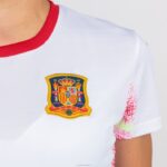Joma 82P4R2426 أبيض قميص قصير الأكمام 2nd اختيار الزي الاسباني لكرة الصالات نحيف - Image 3