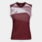 Joma 82P4R2427 بورجوندي أبيض تي شيرت بدون أكمام سوبرنوفا الثاني نحيف - Image 5