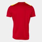 Joma 82P4R243 احمر اصفر قميص بطولة قصيرة الأكمام السابع رجال - Image 2