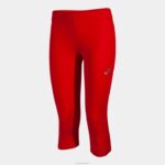 Joma 82P4R2443 أحمر 3/4 لباس ضيق أوليمبيا نحيف