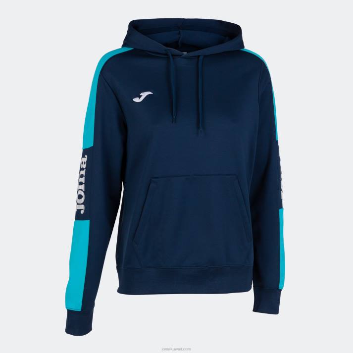 joma_82p4r2457_d8a7d984d8a3d8b2d8b1d982_d8a7d984d8afd8a7d983d986_d8a7d984d981d98ad8b1d988d8b2_d8a7d984d981d984d988d8b1d98ad8b3.jpg Joma 82P4R2457 الأزرق الداكن الفيروز الفلوريسنت بطولة سترة مقنعين الرابع نحيف - Image 1