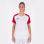Joma 82P4R2461 أبيض أحمر قميص بأكمام قصيرة أكاديمية رابعا نحيف - Image 2