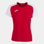 Joma 82P4R2465 احمر ابيض قميص بأكمام قصيرة أكاديمية رابعا نحيف