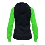 Joma 82P4R2467 أسود أخضر نيون أكاديمية جاكيت مقنع رابعًا نحيف - Image 2