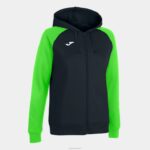 Joma 82P4R2467 أسود أخضر نيون أكاديمية جاكيت مقنع رابعًا نحيف