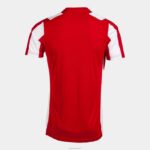 Joma 82P4R246 احمر ابيض قميص قصير الاكمام انتر كلاسيك رجال - Image 4