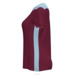 Joma 82P4R2471 بورجوندي السماء الزرقاء بطولة قميص قصير الأكمام سادسا نحيف - Image 2