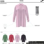 Joma 82P4R2506 الكاكي دافني سترة مقنعين نحيف - Image 5