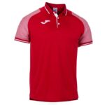 Joma 82P4R250 احمر ابيض قميص بولو قصير الأكمام أساسي الثاني رجال