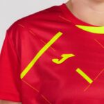 Joma 82P4R2513 أحمر قميص قصير الأكمام 1st اختيار موحدة الإسبانية كرة الصالات نحيف - Image 3