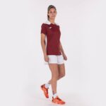 Joma 82P4R2575 بورجوندي أبيض بطولة قميص قصير الأكمام سادسا نحيف - Image 6