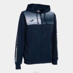 Joma 82P4R2578 الأزرق الداكن الأبيض سترة مقنعين صديقة للبيئة سوبرنوفا نحيف