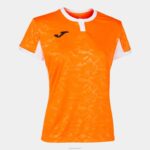 Joma 82P4R2600 برتقالي أبيض قميص قصير الأكمام toletum الثاني نحيف