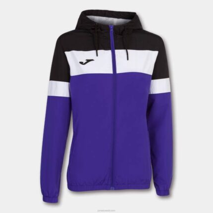 Joma 82P4R2601 أرجواني أسود أبيض طاقم سترة المطر رابعا نحيف