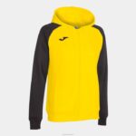 Joma 82P4R2616 أصفر أسود أكاديمية جاكيت مقنع رابعًا نحيف