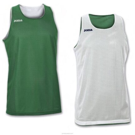 Joma 82P4R2638 أبيض أخضر بلا أكمام تي شيرت آرو