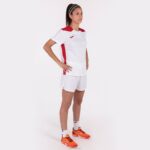 Joma 82P4R2660 أبيض أحمر بطولة قميص قصير الأكمام سادسا نحيف - Image 4