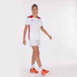 Joma 82P4R2660 أبيض أحمر بطولة قميص قصير الأكمام سادسا نحيف - Image 6