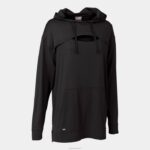 Joma 82P4R2663 أسود التنفس سترة مقنعين نحيف