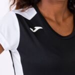 Joma 82P4R2668 أسود أبيض قميص قصير الأكمام سجل الثاني نحيف - Image 3