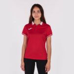 Joma 82P4R2669 احمر ابيض بطولة قميص بولو قصير الاكمام vi نحيف - Image 2