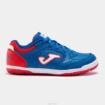 Joma 82P4R2694 الأزرق الملكي الأحمر حذاء كرة الصالات توب فليكس جونيور 23 للناشئين في الأماكن المغلقة