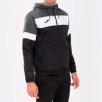 Joma 82P4R271 أسود رمادي غامق طاقم سترة المطر رابعا رجال - Image 2
