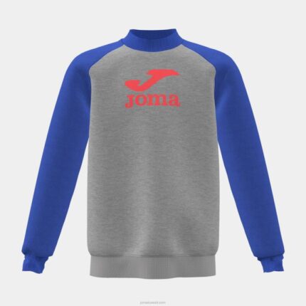 Joma 82P4R2770 مزيج رمادي أزرق قميص من النوع الثقيل صبي الأسد