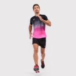 Joma 82P4R2835 أسود أبيض وردي فلوري قميص قصير الأكمام النخبة السابع رجال - Image 8