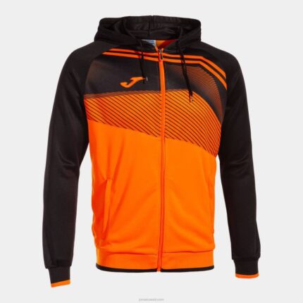 Joma 82P4R2875 برتقالي أسود سوبر نوفا II سترة مقنعين رجال