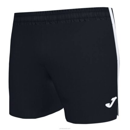 Joma 82P4R2888 أسود أبيض شورت النخبة السابع رجال