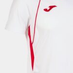 Joma 82P4R2910 أبيض أحمر قميص بطولة قصيرة الأكمام السابع رجال - Image 4