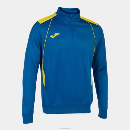 Joma 82P4R2918 الأزرق الملكي الأصفر بطولة قميص من النوع الثقيل السابع رجال