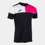 Joma 82P4R2920 أسود أبيض وردي قميص طاقم قصير الأكمام v رجال