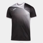 Joma 82P4R2944 أسود أبيض قميص قصير الأكمام الحسبة الثاني رجال
