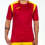 Joma 82P4R2948 احمر اصفر بطولة قميص قصير الأكمام v رجال - Image 2
