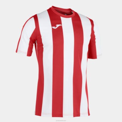 Joma 82P4R2951 احمر ابيض قميص بأكمام قصيرة بين رجال