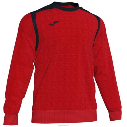 Joma 82P4R2954 أحمر أسود بطولة قميص من النوع الثقيل v رجال