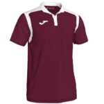 Joma 82P4R2985 بورجوندي أبيض بطولة قميص بولو بأكمام قصيرة v رجال