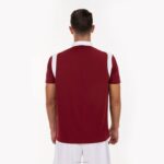 Joma 82P4R2985 بورجوندي أبيض بطولة قميص بولو بأكمام قصيرة v رجال - Image 3