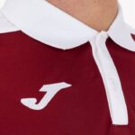 Joma 82P4R2985 بورجوندي أبيض بطولة قميص بولو بأكمام قصيرة v رجال - Image 5
