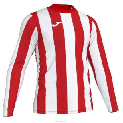Joma 82P4R2986 احمر ابيض قميص طويل الأكمام inter رجال