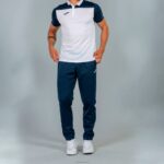 Joma 82P4R2988 أبيض كحلي قميص بولو بأكمام قصيرة هواية II رجال - Image 6