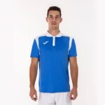 Joma 82P4R2990 أزرق ملكي أبيض بطولة قميص بولو بأكمام قصيرة v رجال - Image 2