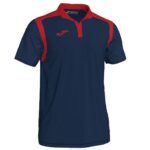 Joma 82P4R300 الأزرق الداكن الأحمر بطولة قميص بولو بأكمام قصيرة v رجال